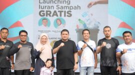 Foto: Wali Kota Makassar, Munafri Arifuddin dalam launching iuran sampah gratis 