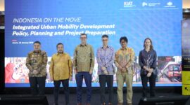 Foto: Wali Kota Makassar, Munafri Arifuddin dalam kegiatan Indonesia on the Move – Forum Mobilitas Perkotaan yang diselenggarakan oleh Program Kemitraan Indonesia–Australia