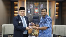 Foto: Walikota Makassar Munafri Arifuddin bersama perwakilan Kedutaan Besar Republik Singapura untuk Indonesia, Malik Vickland