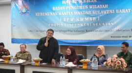 Foto: Walikota Makassar Munafri Arifuddin saat menghadiri rapat kerja Pengurus Wilayah Kerukunan Wanita Mandar Sulawesi Barat