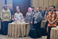 Foto: Wakil Wali Kota Makassar, Aliyah Mustika Ilham saat menghadiri Hari Ulang Tahun (HUT) ke-6 Jaringan Media Siber Indonesia (JMSI) 