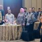 Foto: Wakil Wali Kota Makassar, Aliyah Mustika Ilham saat menghadiri Hari Ulang Tahun (HUT) ke-6 Jaringan Media Siber Indonesia (JMSI) 