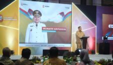 Foto: Wali Kota Makassar, Munafri Arifuddin saat memberikan sambutan sekaligus membuka kegiatan Rakor PAD yang digelar di Semarang