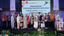 FotoL Wakil Wali Kota Makassar, Aliyah Mustika Ilham saat menghadiri Perayaan Hari Kelahiran Sri Baginda Kaisar Jepang