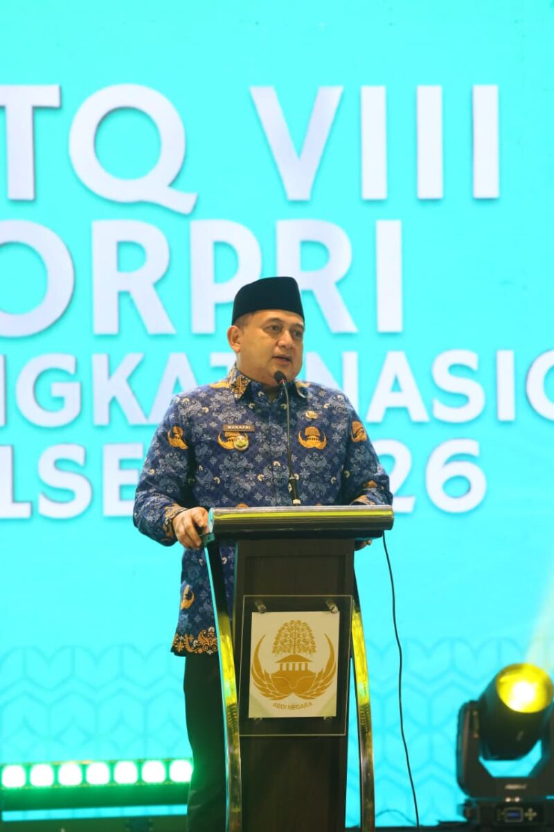 Foto: Wali Kota Makassar, Munafri Arifuddin saat Launching dan Sosialisasi Musabaqah Tilawatil Al-Qur’an (MTA) VIII Korps Pegawai Republik Indonesia (Korpri)