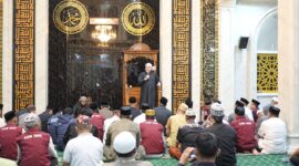 Foto: Wali Kota Makassar, Munafri Arifuddin saat menyampaikan pesan Presiden Prabowo Soal Gerakan ASRI