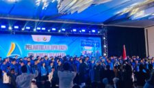 Prosesi pelantikan Fadel Taupan sebagai Ketua DPD I KNPI Sulawesi Selatan