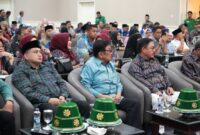 Wali Kota Makassar, Munafri Arifuddin di kegiatan Musyawarah Besar (Mubes) ke-VIII Dewan Pimpinan Pusat Kerukunan Keluarga Daerah Barru (DPP-KKDB)