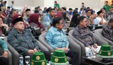 Wali Kota Makassar, Munafri Arifuddin di kegiatan Musyawarah Besar (Mubes) ke-VIII Dewan Pimpinan Pusat Kerukunan Keluarga Daerah Barru (DPP-KKDB)