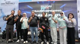 Wali Kota Makassar, Munafri Arifuddin saat  peresmian showroom Motoplex Putra Sulawesi