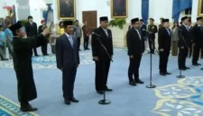 Proses pelantikan pejabat oleh Presiden Prabowo Subianto
