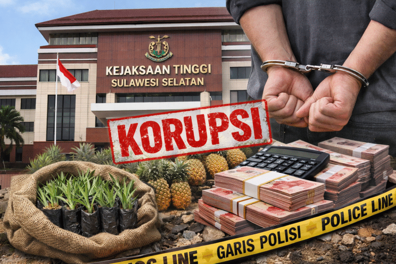 Ilustrasi korupsi pengadaan bibit nanas senilai Rp60 M