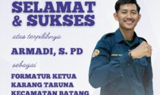 Armadi Resmi Terpilih Aklamasi Nakhodai Karang Taruna Kecamatan Batang