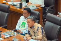 Bupati Jeneponto bersama Bupati Sidrap dalam audiensi di komisi XII DPR RI