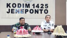 Bupati Jeneponto bersama Dandim 1425 Jeneponto