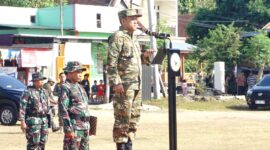 Bupati Jeneponto, H. Paris Yasir, SE., MM., sebagai Inspektur Upacara (Irup) pada upacara pembukaan TNI Manunggal Membangun Desa (TMMD) ke-128 Tahun 2026