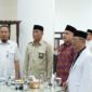 Wali Kota Makassar, Munafri Arifuddin saat prosesi pelepasan Jemaah Calon Haji (JCH) Kota Makassar 1447 Hijriah/2026