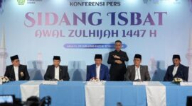 Konferensi pers Sidang Isbat penetapan awal Zulhijjah 1447 H (Pers Rilis Kemenag RI)