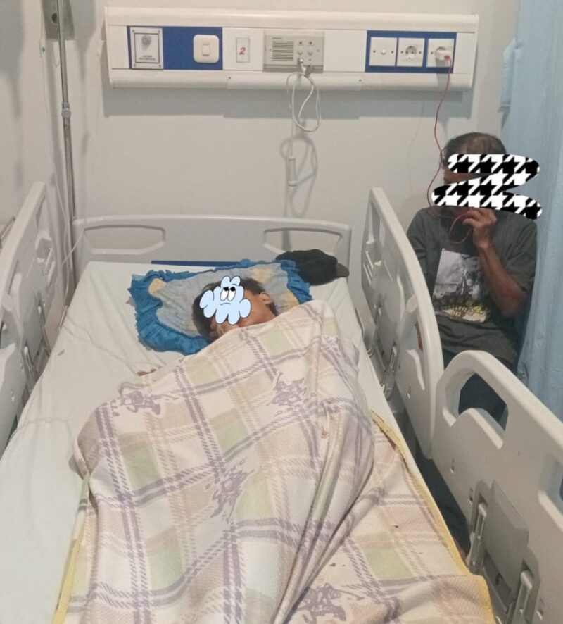 Remaja inisial H (13 tahun) yang menjadi korban begal