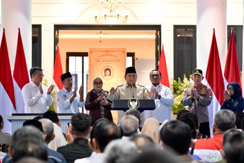 Presiden RI Prabowo Subianto (BPMI Setpres)