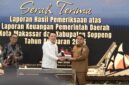 Wali Kota Makassar, Munafri Arifuddin bersama Kepala BPK RI Perwakilan Sulawesi Selatan, Winner Franky Halomoan Manalu, S.E., Ak., M.Ak.,