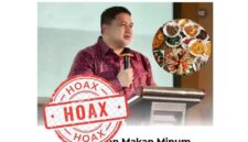 cuplikan layar salah satu sosial media yang menyebut anggaran makan minum walikota mencapai 10 M