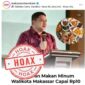 cuplikan layar salah satu sosial media yang menyebut anggaran makan minum walikota mencapai 10 M