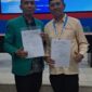 Rektor UIT Dr.Abdul Rahman, S.Pt, SE, MM bersama Kepala LLDIKTI IX Dr. Andi Lukman, M.Si