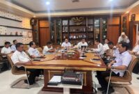 Rapat koordinasi bersama Kantor Pertanahan terkait Program Optimalisasi Daerah Melalui Layanan Pertanahan dan Tata Ruang