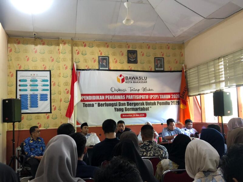 Kegiatan Pendidikan Pengawas Partisipatif (P2P) Tahun 2026 Bawaslu Kota Makassar 