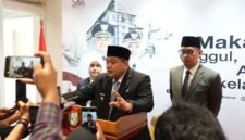 Wali Kota Makassar, Munafri Arifuddin bersama Wakil Wali Kota dan Sekda Kota Makassar