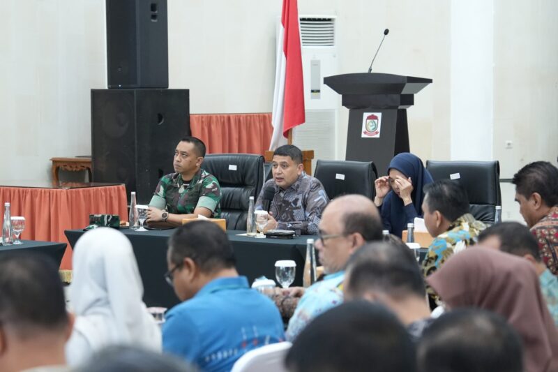 Walikota Makassar Munafri Arifuddin saat memimpin Rapat Koordinasi Keamanan, Pengamanan, dan Penyelenggaraan IGS Tour Makassar 2026 