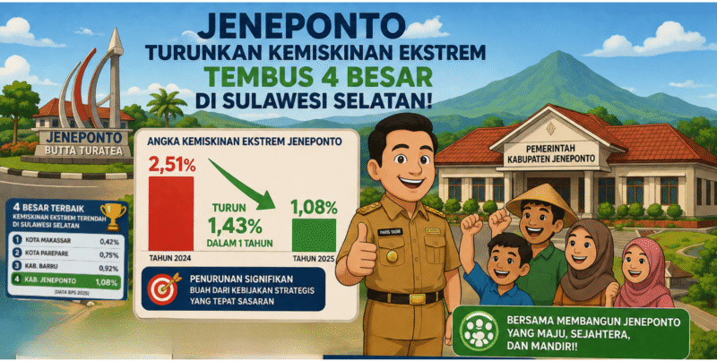 Keberhasilan pemerintah Kabupaten Jeneponto dalam bentuk animasi
