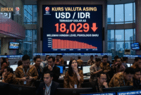 ilustrasi AI untuk visualisasi kondisi Rupiah