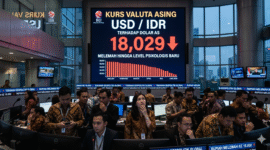 ilustrasi AI untuk visualisasi kondisi Rupiah