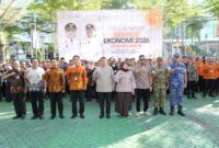 Wali Kota Makassar, Munafri Arifuddin aat menghadiri kegiatan Pencanangan dan Penguatan Komitmen Bersama Pelaksanaan Sensus Ekonomi 2026 