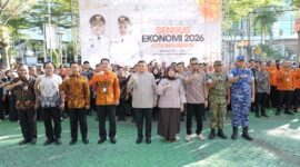 Wali Kota Makassar, Munafri Arifuddin aat menghadiri kegiatan Pencanangan dan Penguatan Komitmen Bersama Pelaksanaan Sensus Ekonomi 2026 