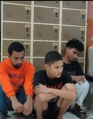 terduga pelaku yang menjadi korban penganiayaan keluarga korban