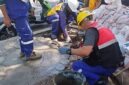 Pembenahan trotoar oleh dinas PU