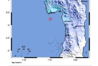 Lokasi titik gempa di Sulawesi Barat (Foto: BMKG)