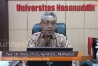 Prof. dr. Budu, Ph.D., Sp.M(K), M.Med.Ed. Plt Kepala LLDIKTI IX (Foto Unhas TV)