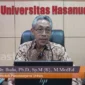 Prof. dr. Budu, Ph.D., Sp.M(K), M.Med.Ed. Plt Kepala LLDIKTI IX (Foto Unhas TV)