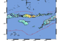 Pusat gempa hasil pantauan BMKG
