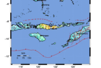 Pusat gempa hasil pantauan BMKG