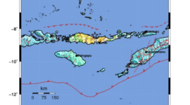 Pusat gempa hasil pantauan BMKG