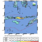 Pusat gempa hasil pantauan BMKG