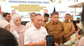 Wali Kota Makassar, Munafri Arifuddin bersama Wakil Menteri Hak Asasi Manusia (Wamen HAM) Mugiyanto