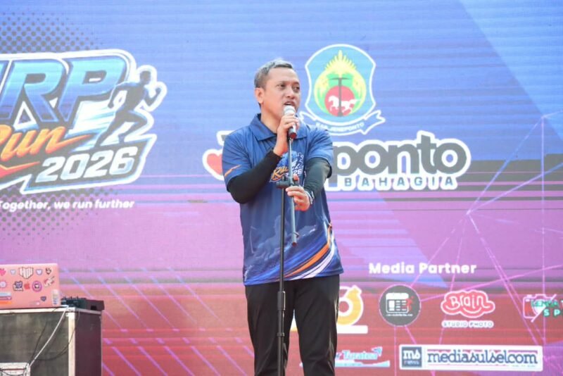 Bupati Jeneponto H. Paris Yasir, SE., MM., saat menghadiri pelaksanaan MRP Fun Run 2026