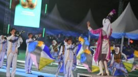 Rangkaian acara penutupan Musabaqah Tilawatil Quran (MTQ) VIII KORPRI Nasional 2026 di Alun-alun Lapangan Citra Mas, Kabupaten Pangkajene dan Kepulauan (Pangkep)
