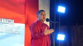 Wali Kota Makassar, Munafri Arifuddin saat menghadiri Pesta Rakyat Kecamatan Ujung Tanah